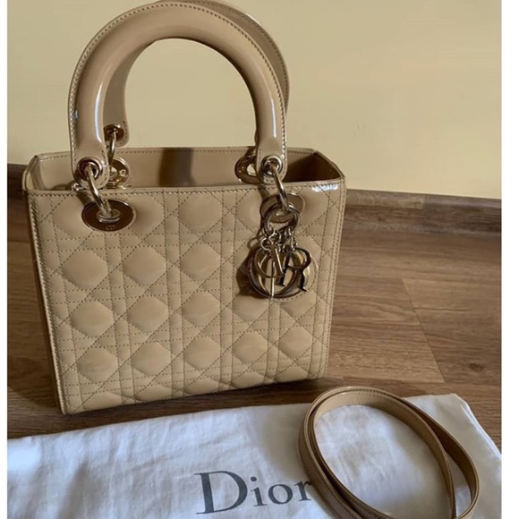 Dior lady Dior Nude medium patent